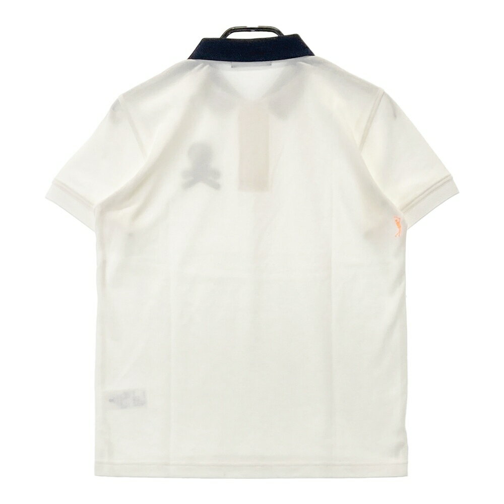 MARK&LONA マークアンドロナ 半袖ポロシャツ ホワイト系 46 【中古】ゴルフウェア メンズ