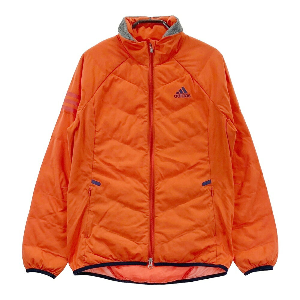 ADIDAS GOLF アディダスゴルフ N68177 切替中綿ジャケット オレンジ系 L 【中古】ゴルフウェア メンズ