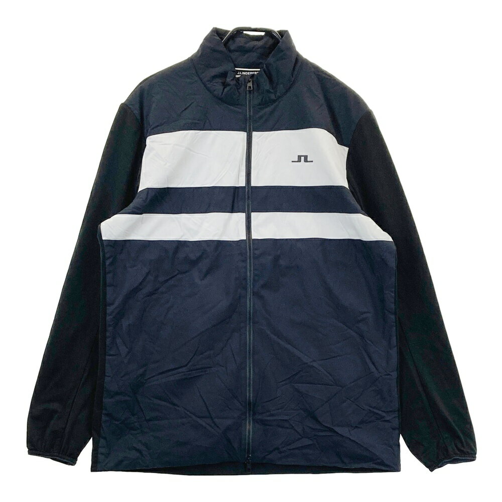 J.LINDEBERG ジェイリンドバーグ 中綿 長袖ジップジャケット ブラック系 XL 【中古】ゴルフウェア メンズ