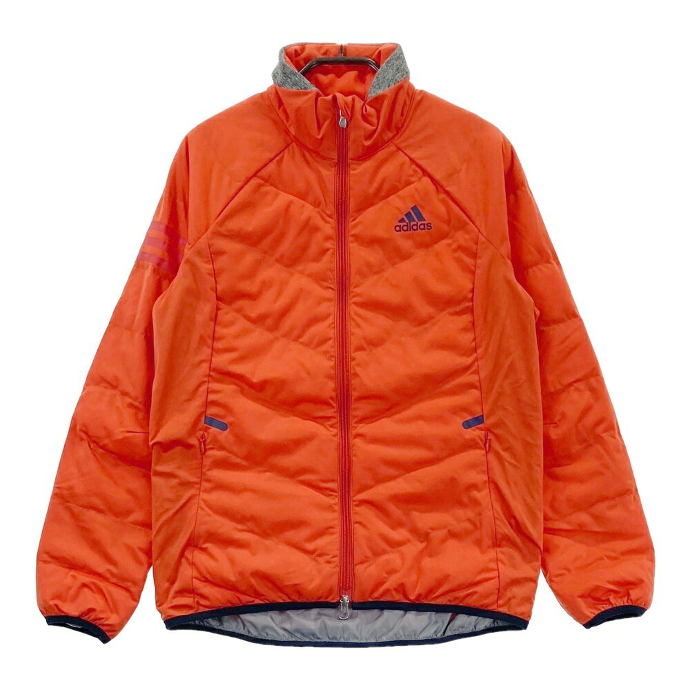 ADIDAS GOLF アディダスゴルフ 中綿ジャケット オレンジ系 L 【中古】ゴルフウェア メンズ
