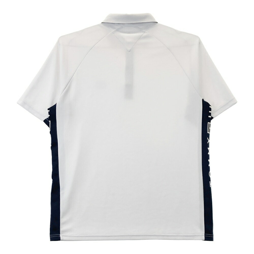 TOMMY HILFIGER GOLF トミー ヒルフィガーゴルフ 半袖ポロシャツ ホワイト系 XL 【中古】ゴルフウェア メンズ