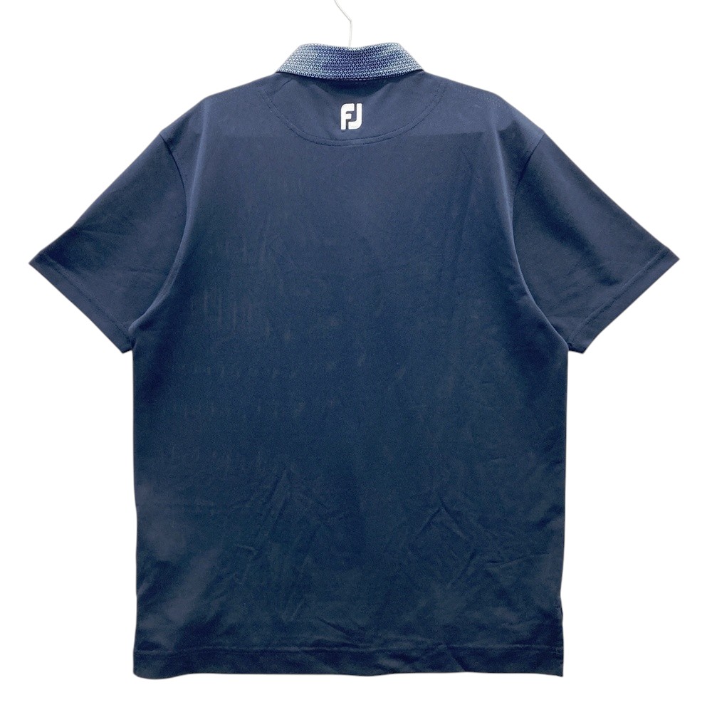FOOT JOY フットジョイ 半袖ポロシャツ ネイビー系 XL 【中古】ゴルフウェア メンズ