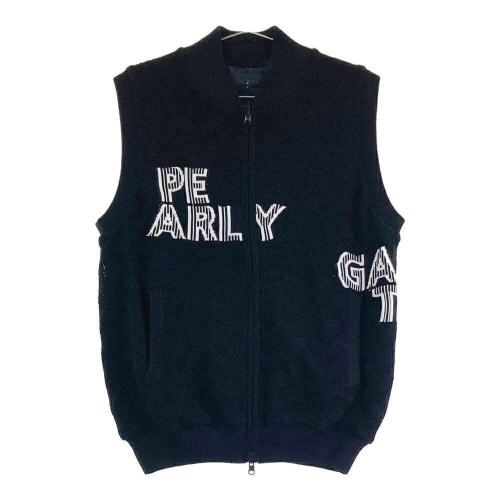 PEARLY GATES パーリーゲイツ 2024年モデル リバーシブルジップベスト メッシュ ネイビー系 5 【中古】ゴルフウェア メンズ
