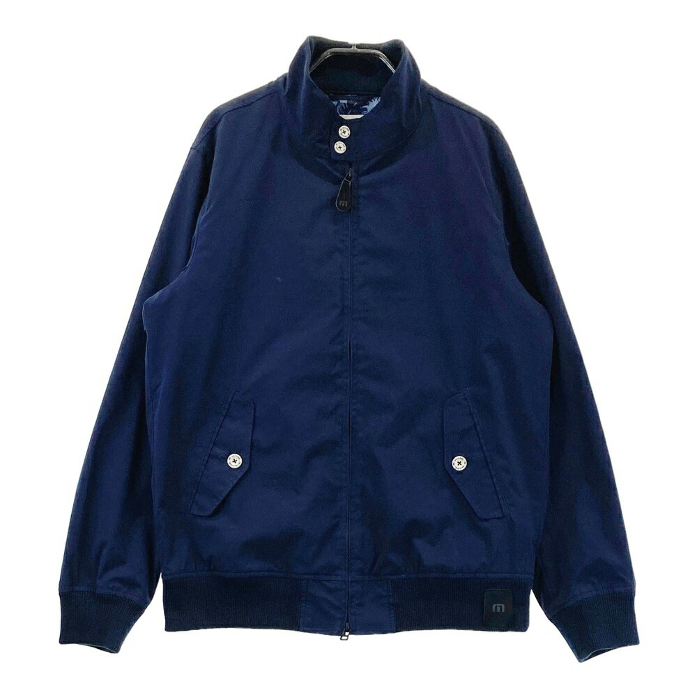TRAVIS MATHEW トラビスマシュー 長袖ジップジャケット ネイビー系 L 【中古】ゴルフウェア メンズ