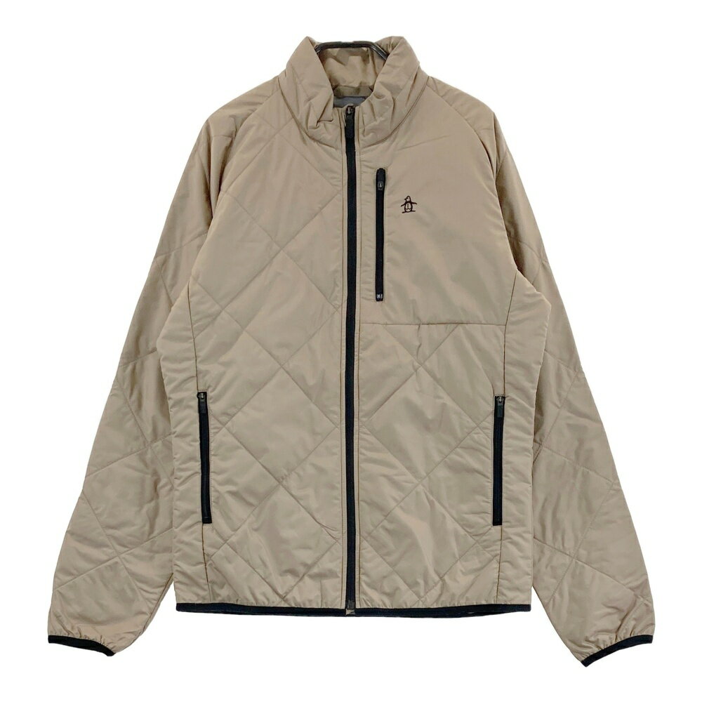 MUNSING WEAR マンシングウェア 中綿ジャケット ベージュ系 M 【中古】ゴルフウェア メンズ