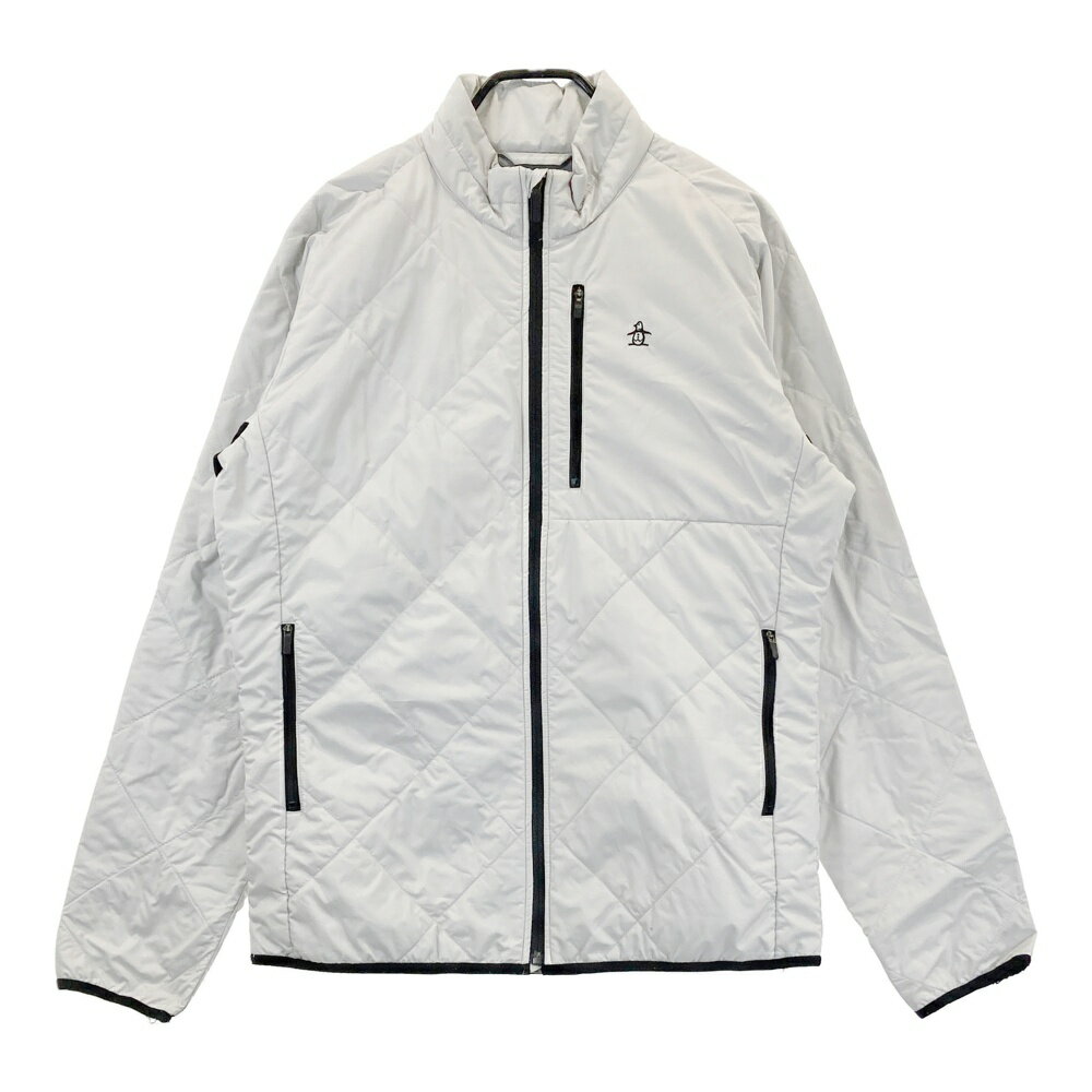 MUNSING WEAR マンシングウェア 中綿ジップジャケット グレー系 LL 【中古】ゴルフウェア メンズ