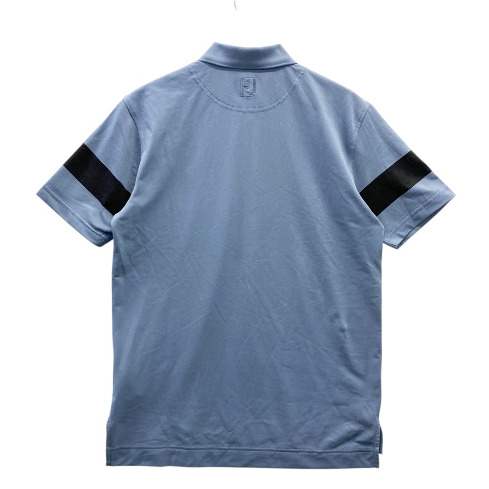 FOOT JOY フットジョイ 半袖ポロシャツ ブルー系 L 【中古】ゴルフウェア メンズ