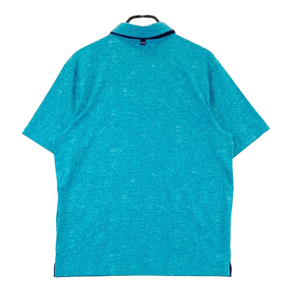 UNDER ARMOUR アンダーアーマー 2023年モデル 半袖ポロシャツ ブルー系 LG 【中古】ゴルフウェア メンズ