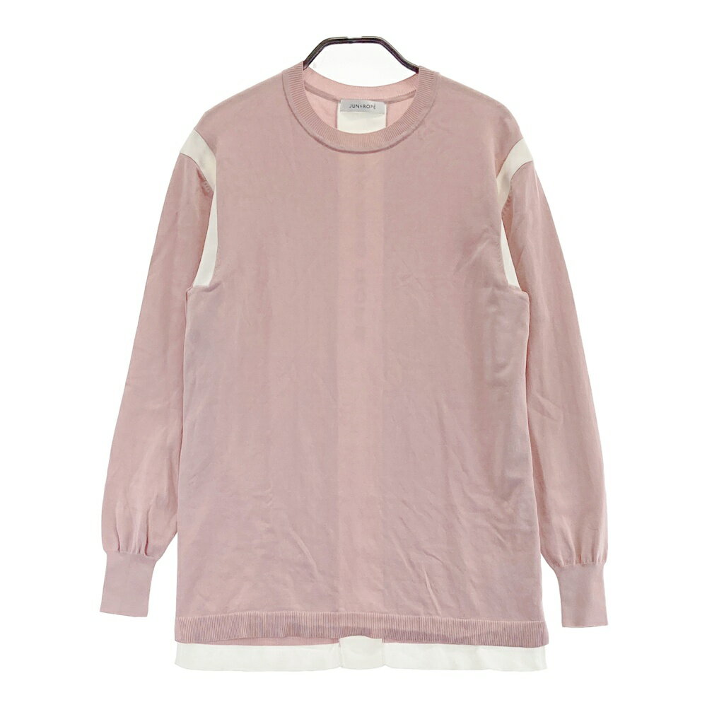 JUN&ROPE ジュン アンド ロペ EJM-60020 ニットセーター ピンク系 S 【中古】ゴルフウェア メンズ