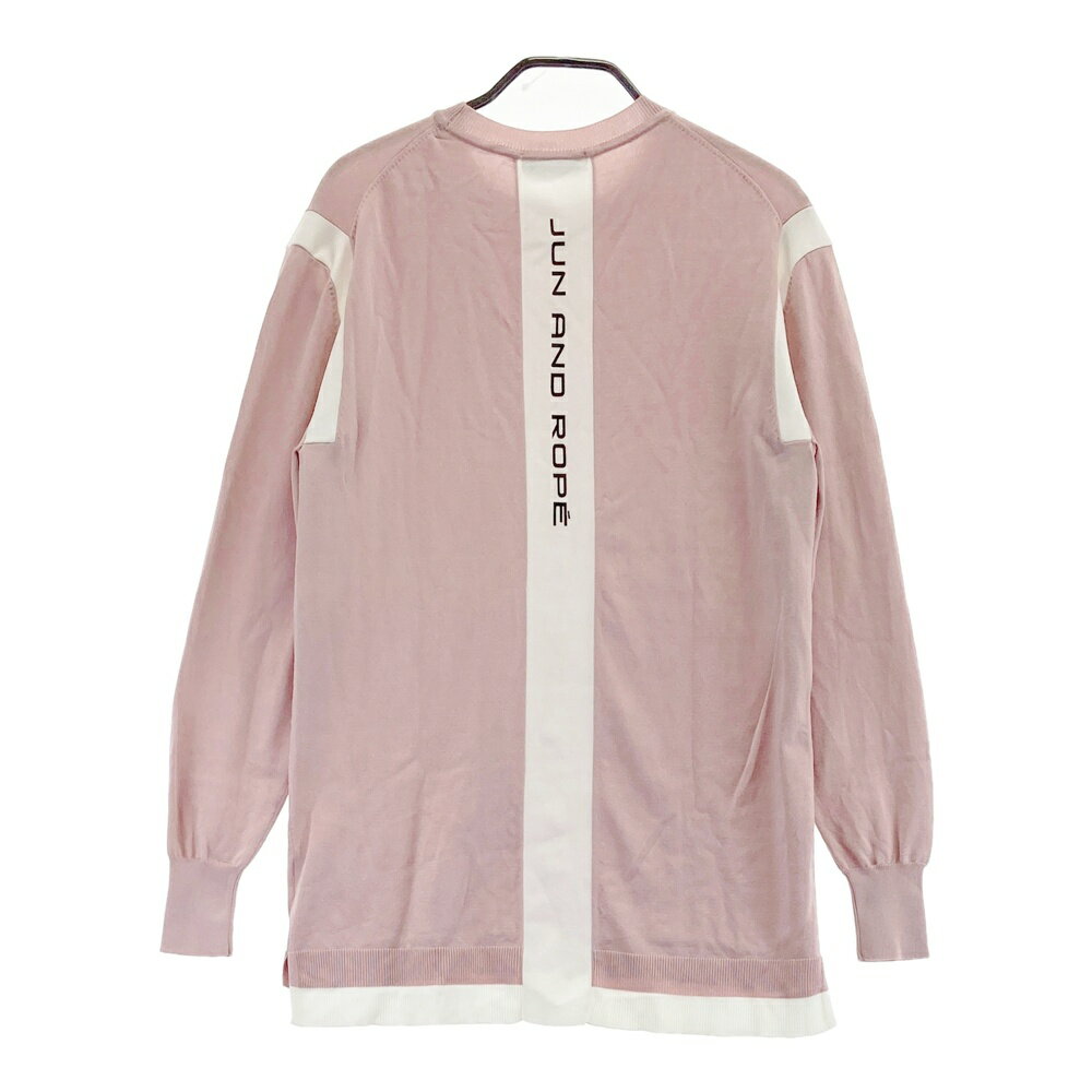 JUN&ROPE ジュン アンド ロペ EJM-60020 ニットセーター ピンク系 S 【中古】ゴルフウェア メンズ