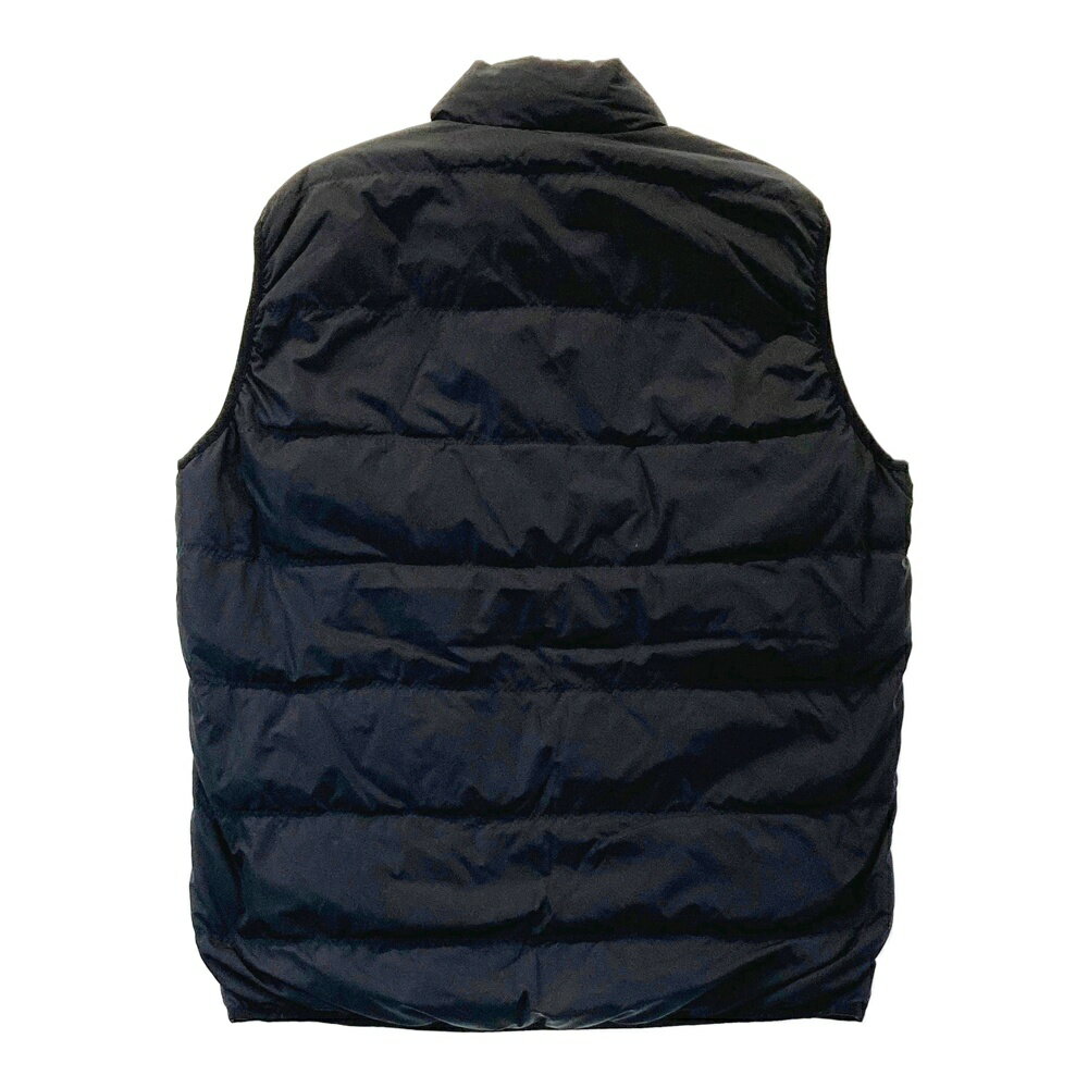 KAPPA GOLF カッパゴルフ リバーシブル ダウンベスト ブラック系 O 【中古】ゴルフウェア メンズ