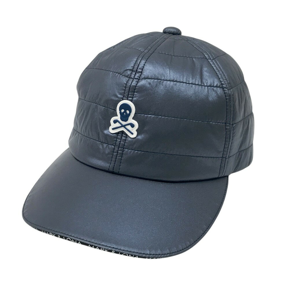 MARK&LONA マークアンドロナ 中綿キャップ ブルー系 FREE 【中古】ゴルフウェア