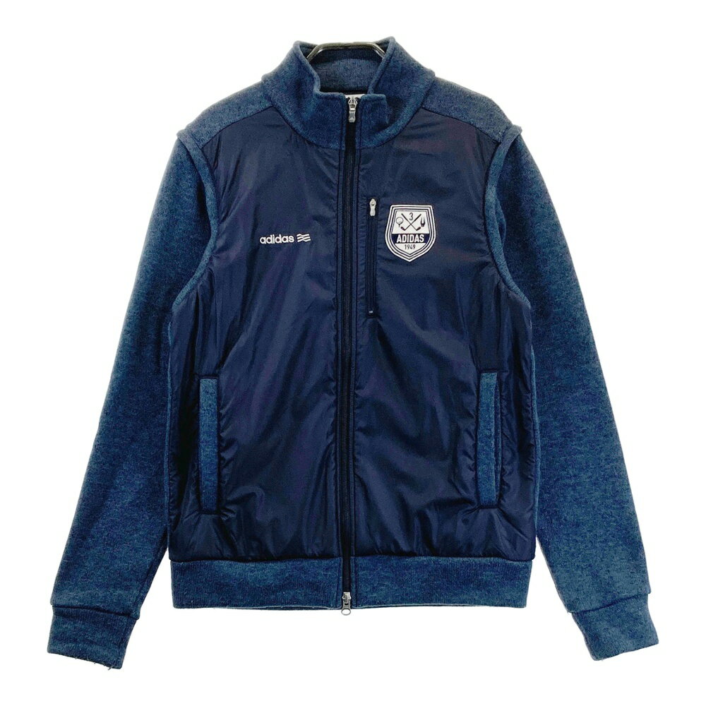 ADIDAS GOLF アディダスゴルフ N68112 2way フリース ジャケット ネイビー系 M 【中古】ゴルフウェア メンズ