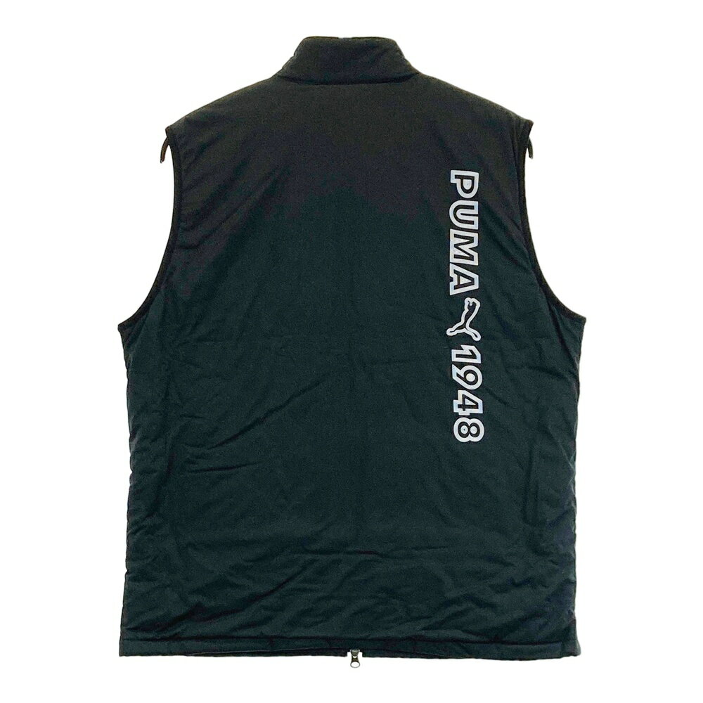 PUMA GOLF プーマゴルフ 中綿ベスト ブラック系 L 【中古】ゴルフウェア メンズ