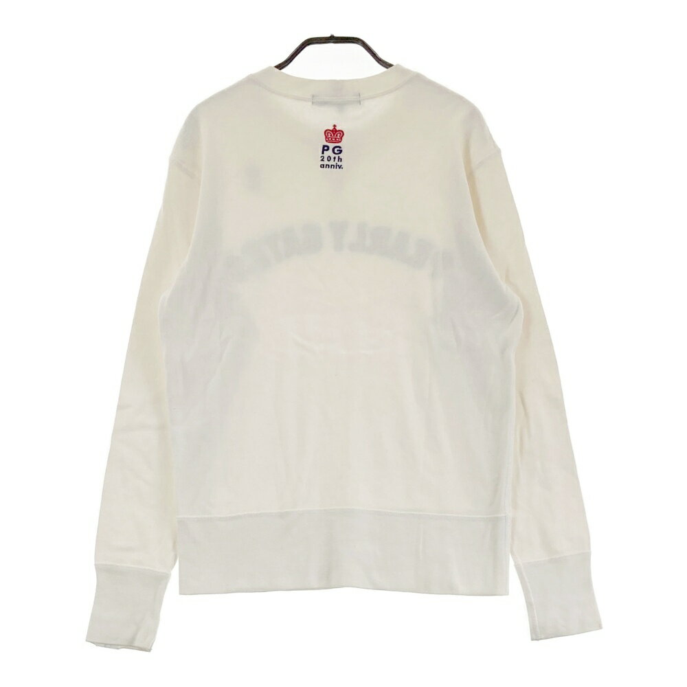 PEARLY GATES パーリーゲイツ 20周年 スウェット トレーナー ホワイト系 4 【中古】ゴルフウェア メンズ