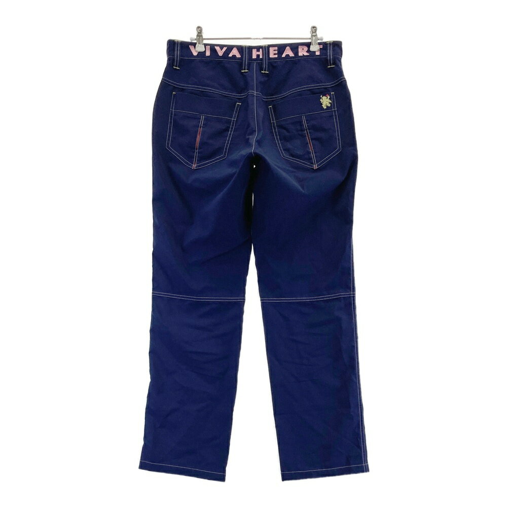 VIVA HEART ビバハート 011-78212 ロングパンツ ネイビー系 79 【中古】ゴルフウェア メンズ