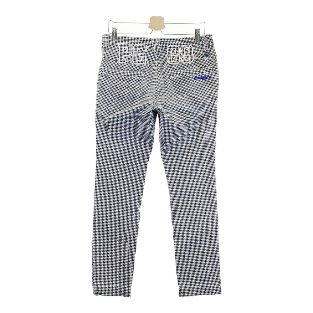 PEARLY GATES パーリーゲイツ ストレッチパンツ 千鳥柄 ホワイト系 4 【中古】ゴルフウェア メンズ