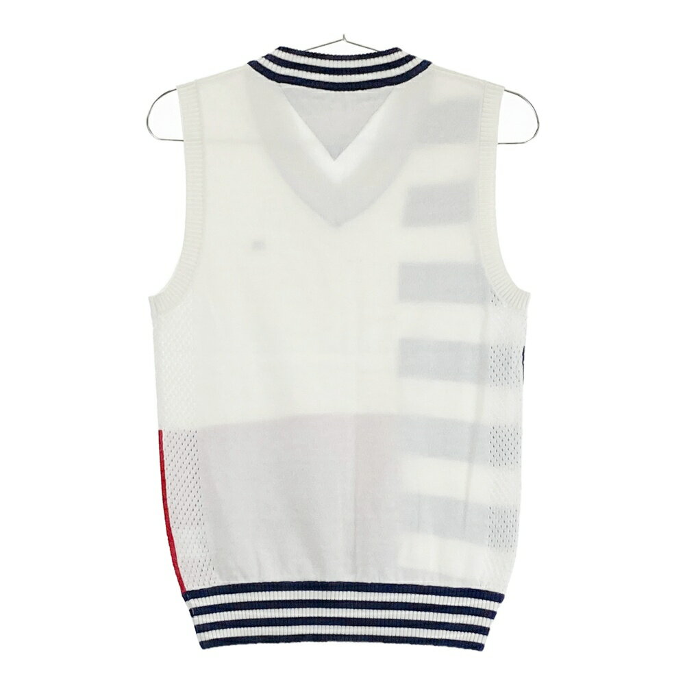 TOMMY HILFIGER GOLF トミー ヒルフィガーゴルフ ニットベスト ホワイト系 M 【中古】ゴルフウェア メンズ