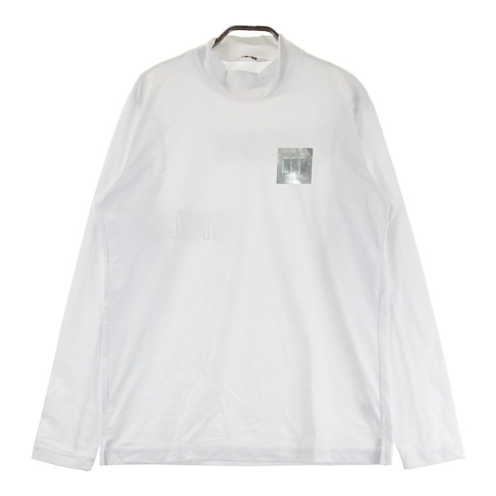 MUNSING WEAR マンシングウェア ハイネック 長袖Tシャツ ホワイト系 L 【中古】ゴルフウェア メンズ