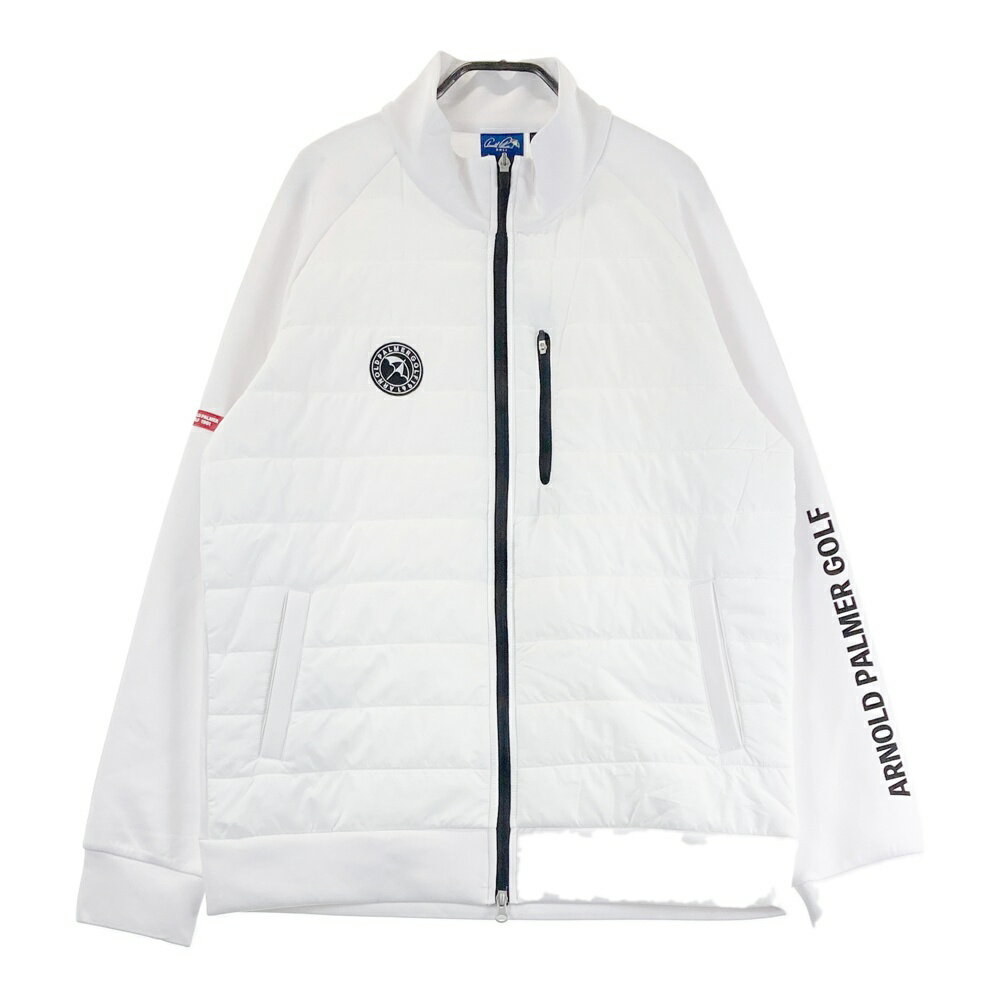 ARNOLD PALMER アーノルドパーマー 切替 中綿ジャケット ホワイト系 XO 【中古】ゴルフウェア メンズ