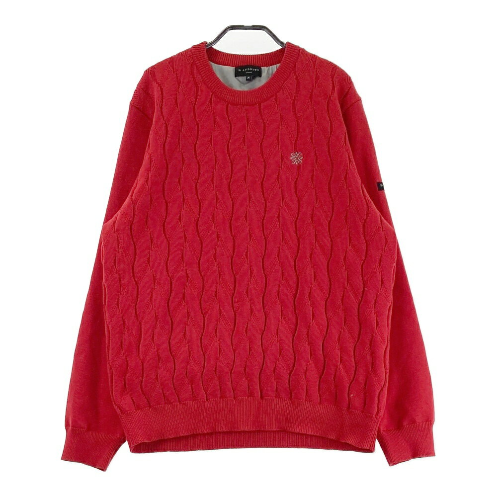 ST ANDREWS セントアンドリュース 裏地付 ニットセーター レッド系 3L 【中古】ゴルフウェア メンズ