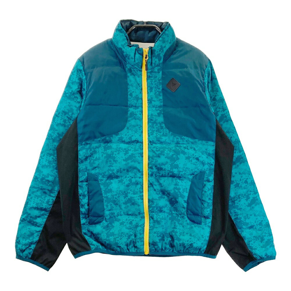 CLUNK クランク ダウンジャケト 総柄 グリーン系 M 【中古】ゴルフウェア メンズ