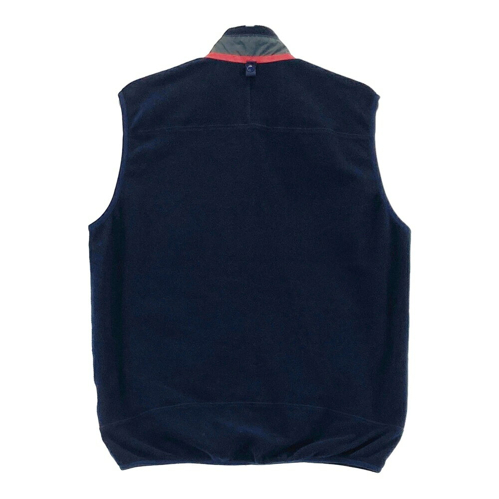 MUNSING WEAR マンシングウェア フリース ジップベスト ネイビー系 M 【中古】ゴルフウェア メンズ