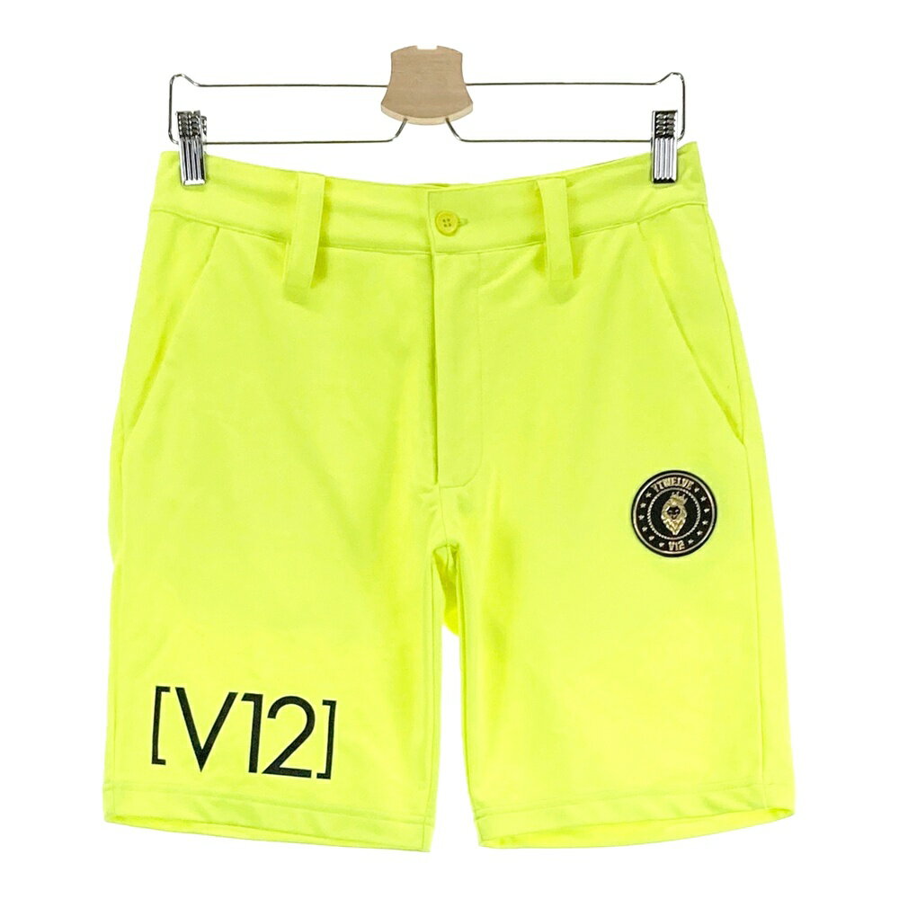 V12 ヴィトゥエルヴ ハーフパンツ イエロー系 S 【中古】ゴルフウェア メンズ