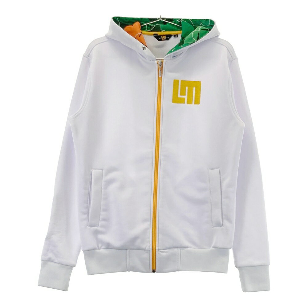 LOUD MOUTH ラウドマウス フード付 ジップジャケット ホワイト系 M 【中古】ゴルフウェア メンズ