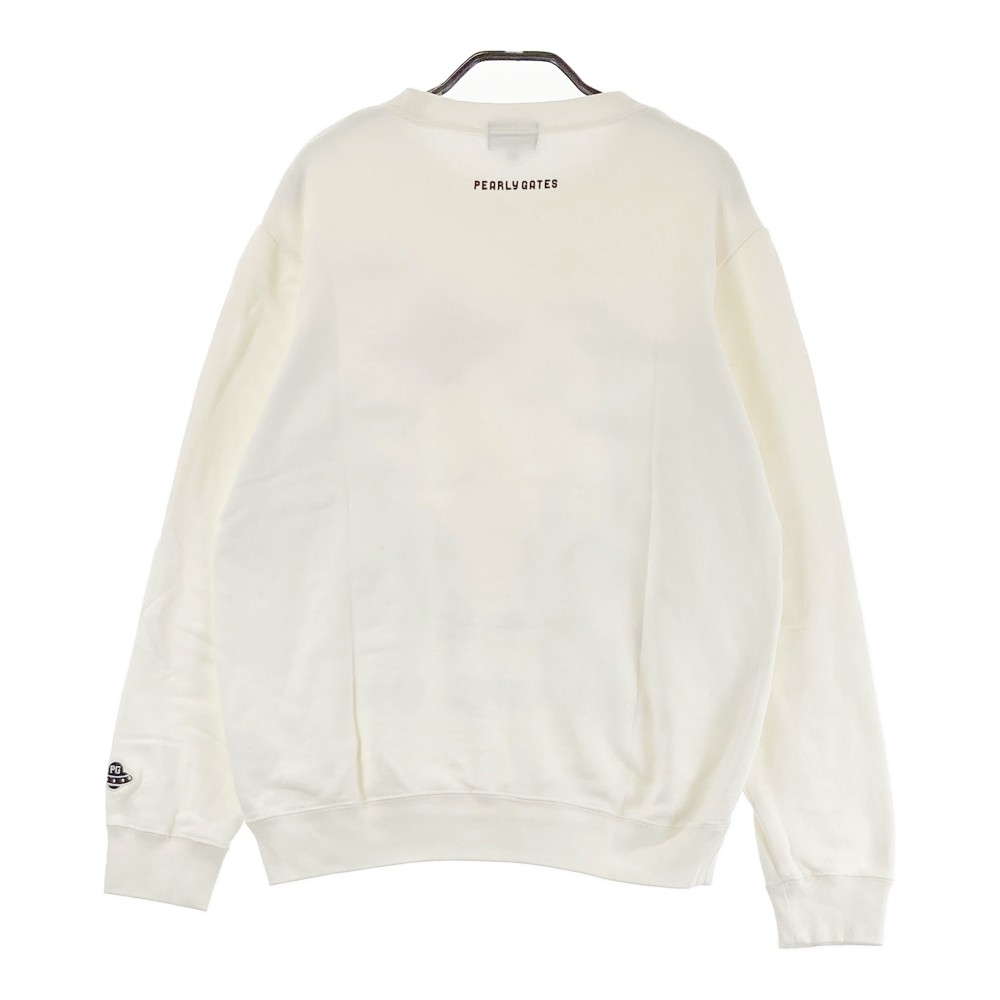 PEARLY GATES パーリーゲイツ スウェット 長袖トレーナー ホワイト系 4 【中古】ゴルフウェア メンズ