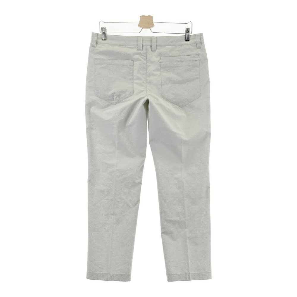 FOOT JOY フットジョイ ロングパンツ シアサッカー グレー系 L 【中古】ゴルフウェア メンズ