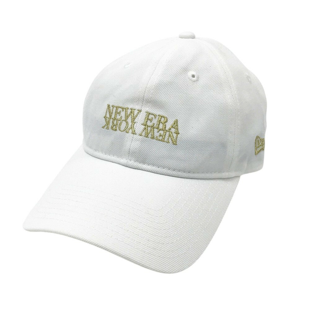 NEW ERA ニューエラ キャップ ホワイト系 MEDIUM/LARGE 【中古】ゴルフウェア