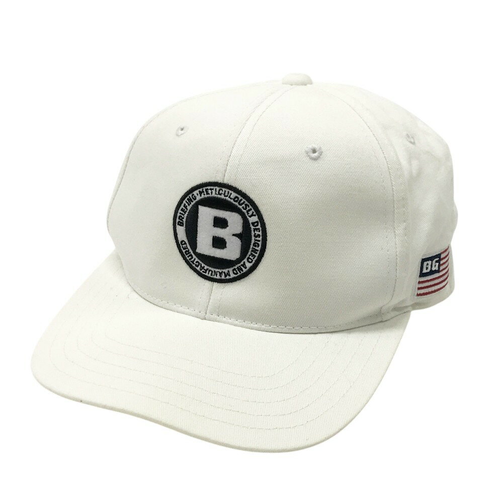 BRIEFING GOLF ブリーフィング キャップ ホワイト系 FREE 【中古】ゴルフウェア
