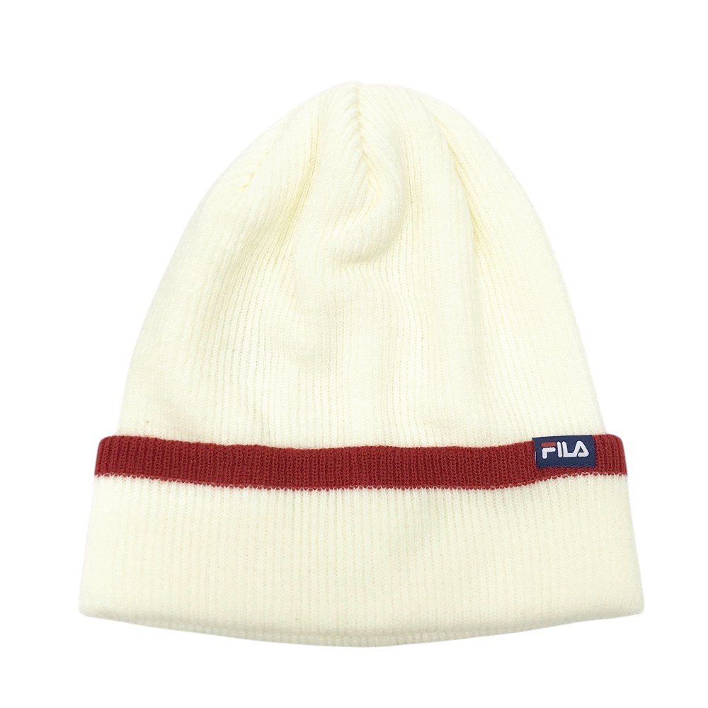 FILA GOLF フィラゴルフ ニット帽 ホワイト系 【中古】ゴルフウェア