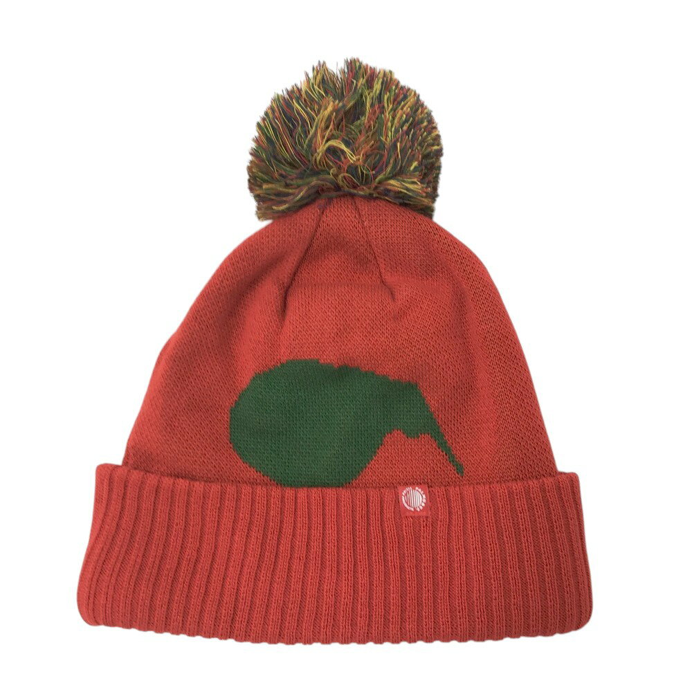 PALMS&CO KIWI&CO ニット帽 レッド系 F 【中古】ゴルフウェア