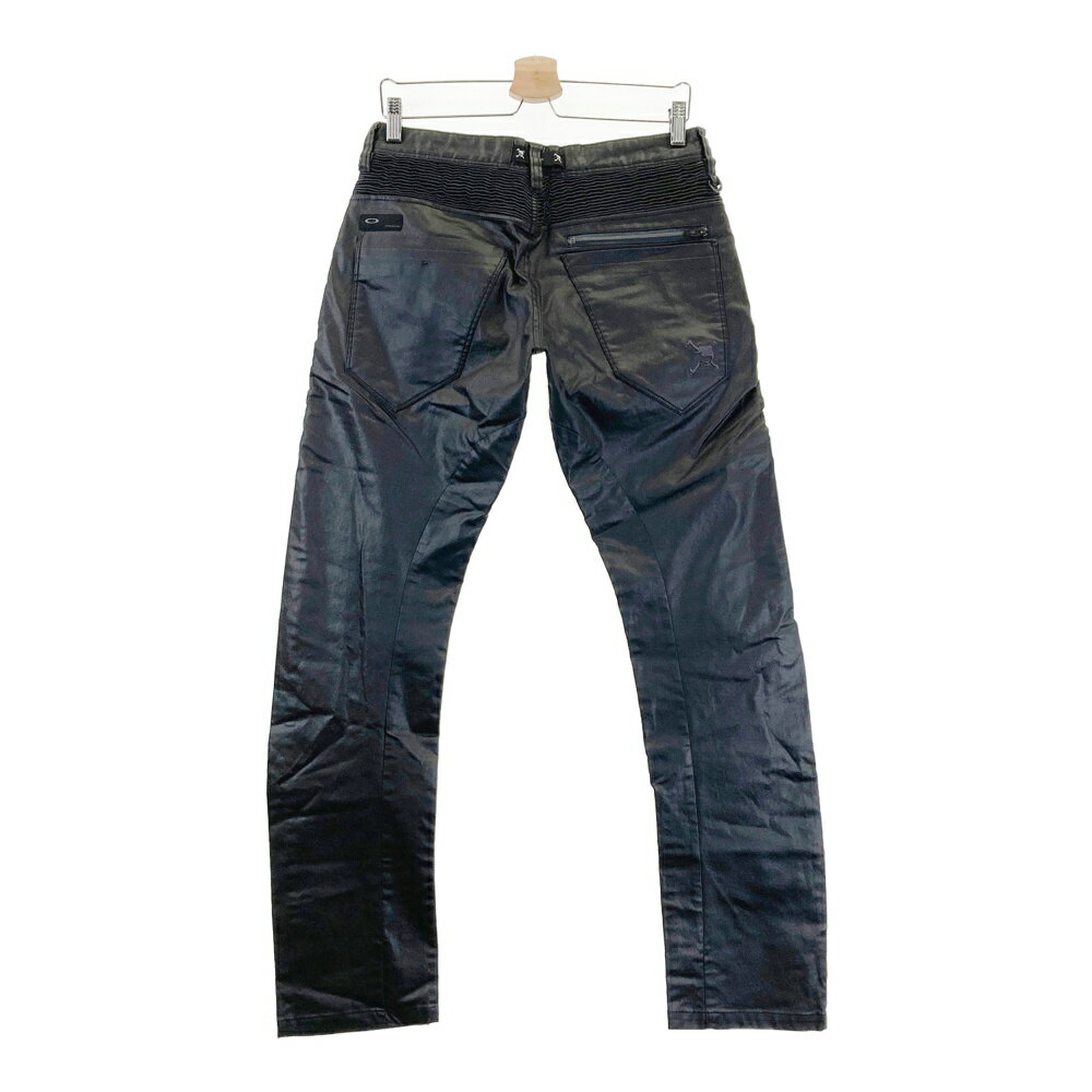 OAKLEY オークリー 422572JP ストレッチパンツ スカル刺繍 ブラック系 32 【中古】ゴルフウェア メンズ