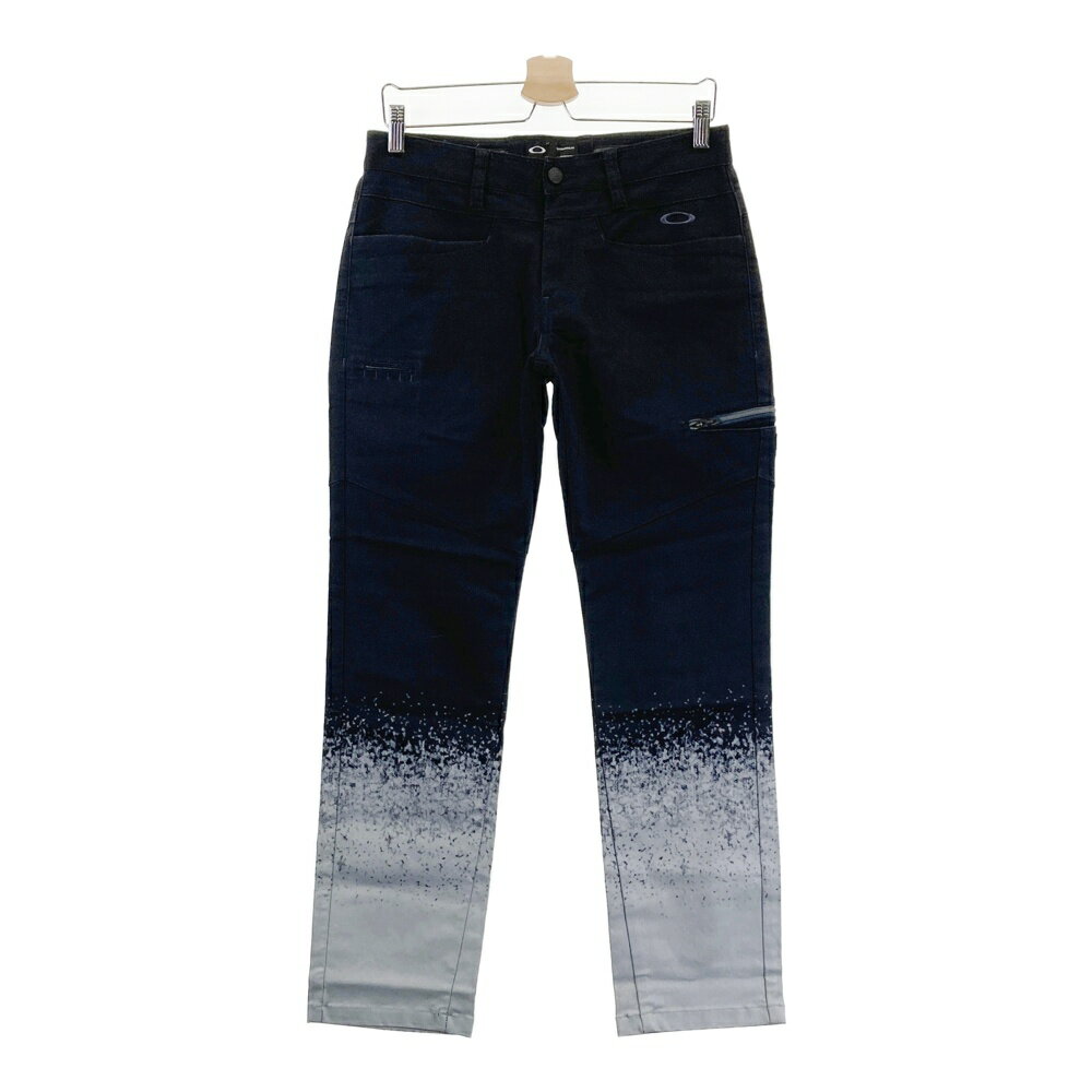 OAKLEY オークリー 422577JP ストレッチパンツ スカル刺繍 ブラック系 32 【中古】ゴルフウェア メンズ