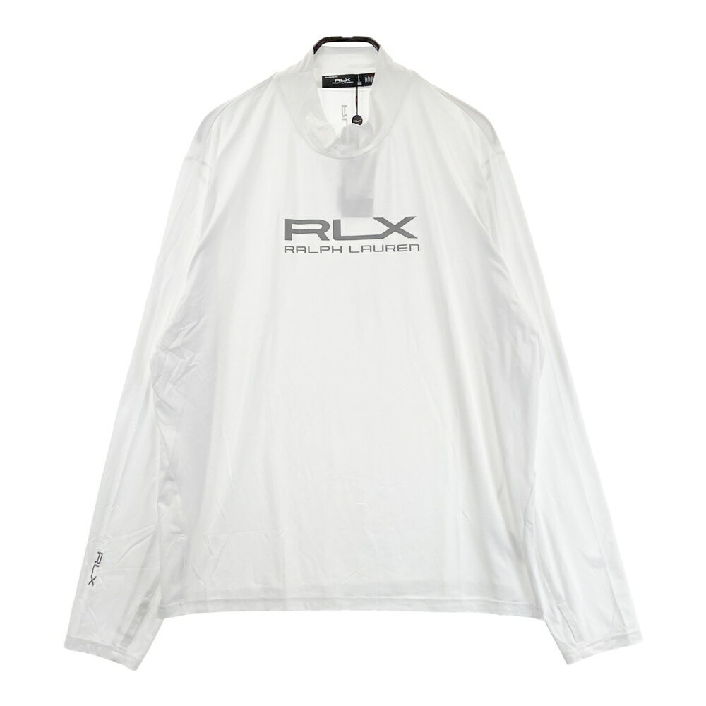RLX ラルフローレン ハイネック 長袖Tシャツ ホワイト系 XL 【中古】ゴルフウェア メンズ