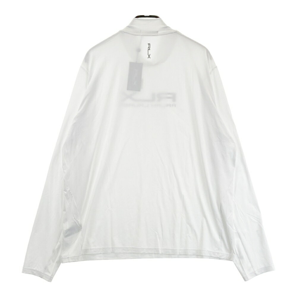 RLX ラルフローレン ハイネック 長袖Tシャツ ホワイト系 XL 【中古】ゴルフウェア メンズ