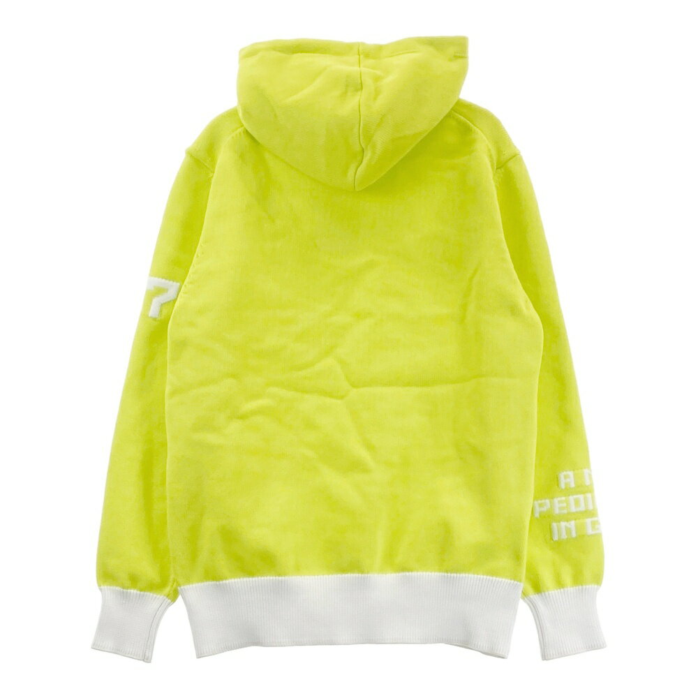 ADABAT アダバット 長袖 ニットパーカー イエロー系 38 【中古】ゴルフウェア メンズ