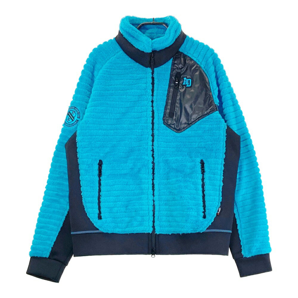 ADABAT アダバット ボア ジップジャケット ブルー系 48 【中古】ゴルフウェア メンズ