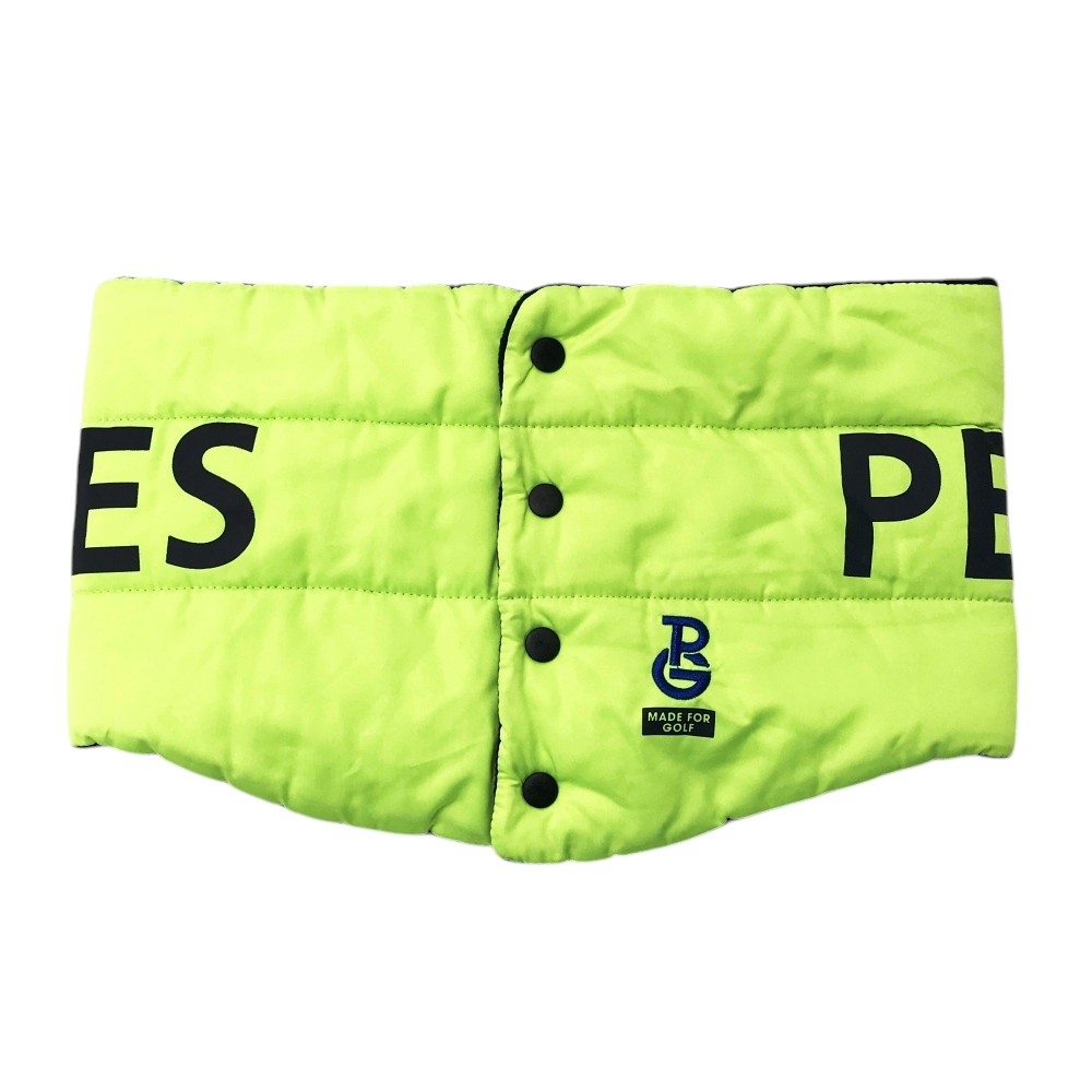 PEARLY GATES パーリーゲイツ 裏起毛 中綿 ネックウォーマー グリーン系 FR 【中古】ゴルフウェア