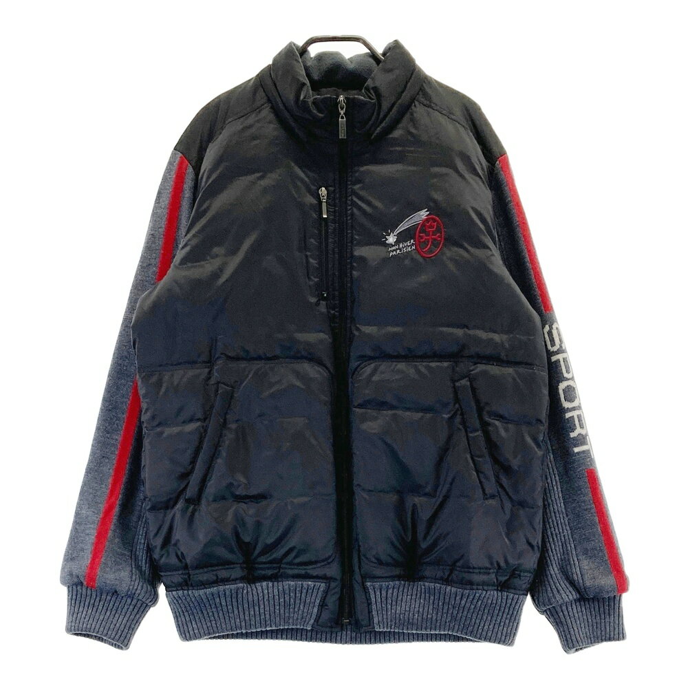 CASTELBAJAC カステルバジャック ニット切替ダウンジャケット ブラック系 48 【中古】ゴルフウェア メンズ