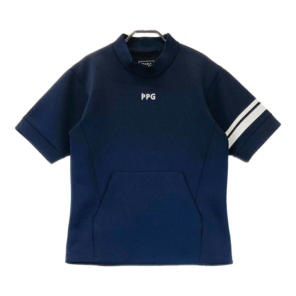 PEARLY GATES パーリーゲイツ 半袖スウェット ネイビー系 4 【中古】ゴルフウェア メンズ