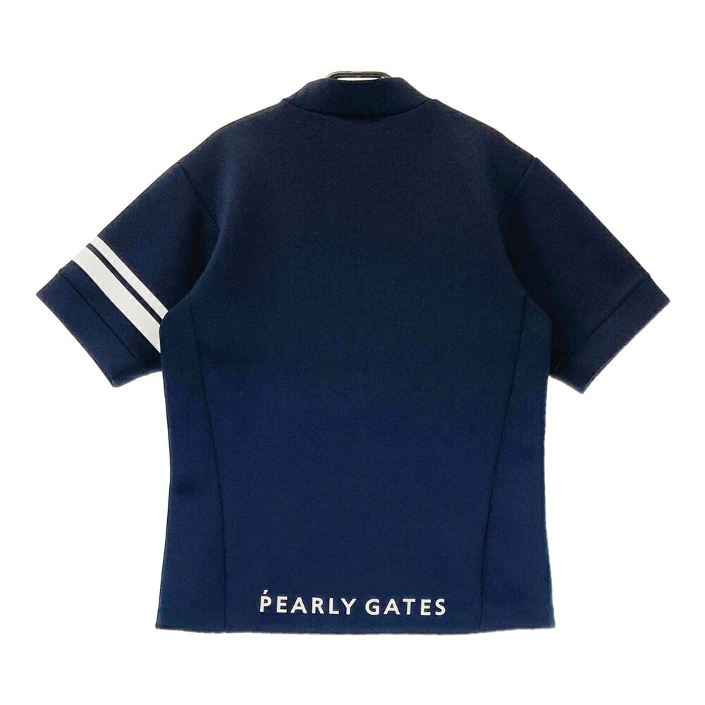 PEARLY GATES パーリーゲイツ 半袖スウェット ネイビー系 4 【中古】ゴルフウェア メンズ