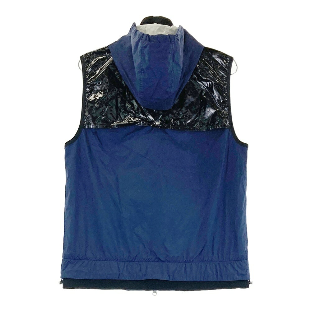 MARK&LONA マークアンドロナ 2WAYナイロンベスト ネイビー系 M 【中古】ゴルフウェア メンズ