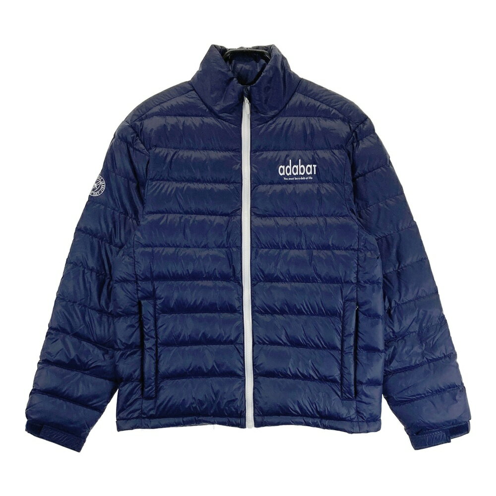 ADABAT アダバット ダウン ジップジャケット ネイビー系 M 【中古】ゴルフウェア メンズ
