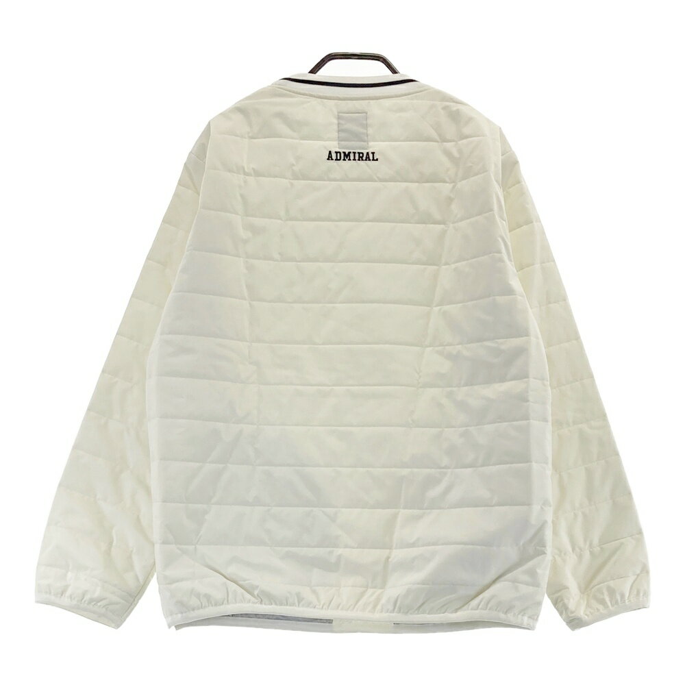 ADMIRAL アドミラル 長袖 中綿ブルゾン ジャケット ホワイト系 L 【中古】ゴルフウェア メンズ
