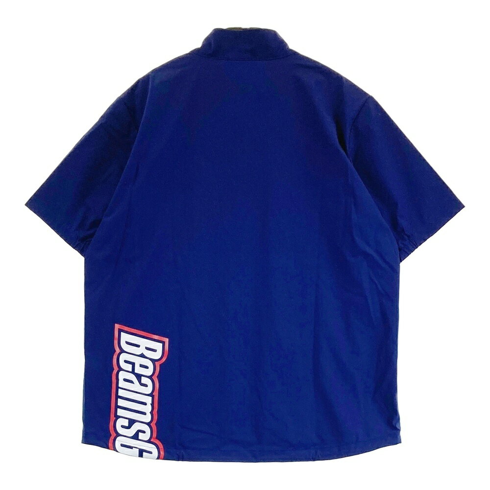 BEAMS GOLF ビームスゴルフ ;2025年モデル ハーフジップ 半袖ブルゾン ジャケット ネイビー系 L 【中古】ゴルフウェア メンズ
