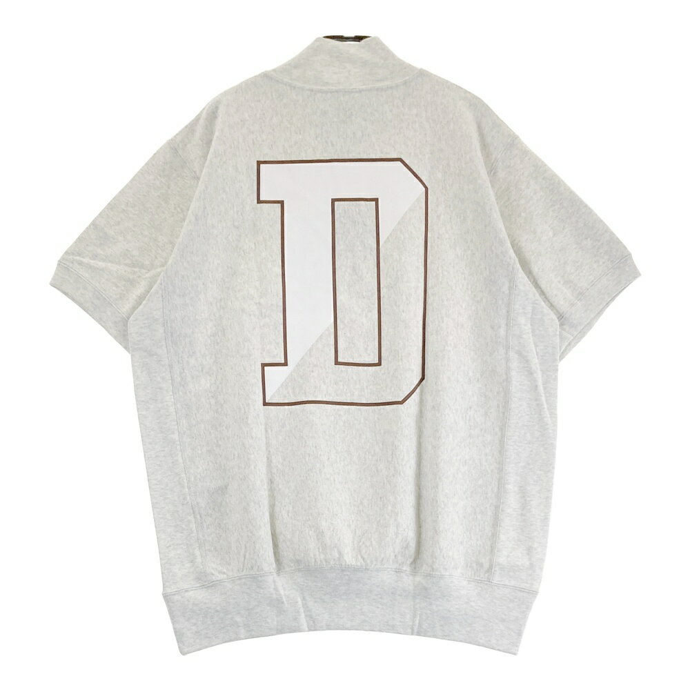 BEAMS GOLF ビームスゴルフ 2025年モデル ×CHAMPION ハーフジップ 半袖スウェット グレー系 L 【中古】ゴルフウェア メンズ